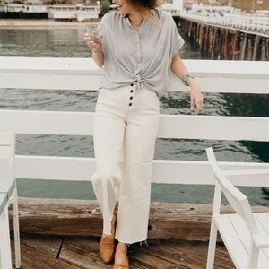 CJLA Hendrix Cream size 5 wide leg pants